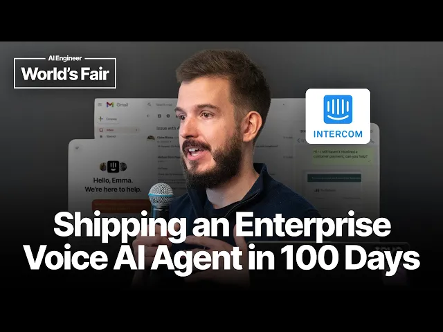 Shipping an Enterprise Voice AI Agent in 100 Days – Peter Bar, Intercom Fin